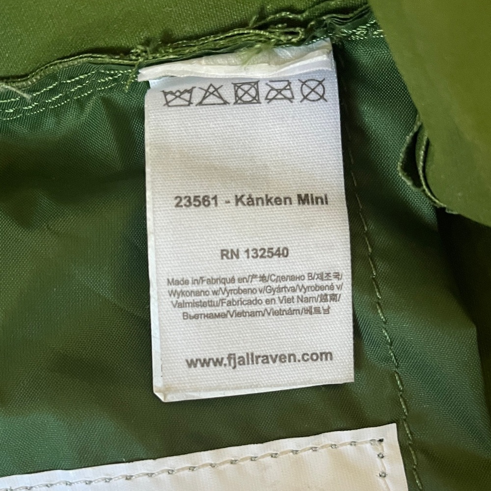 Kånken mini Green Backpack - Picture 5 of 6
